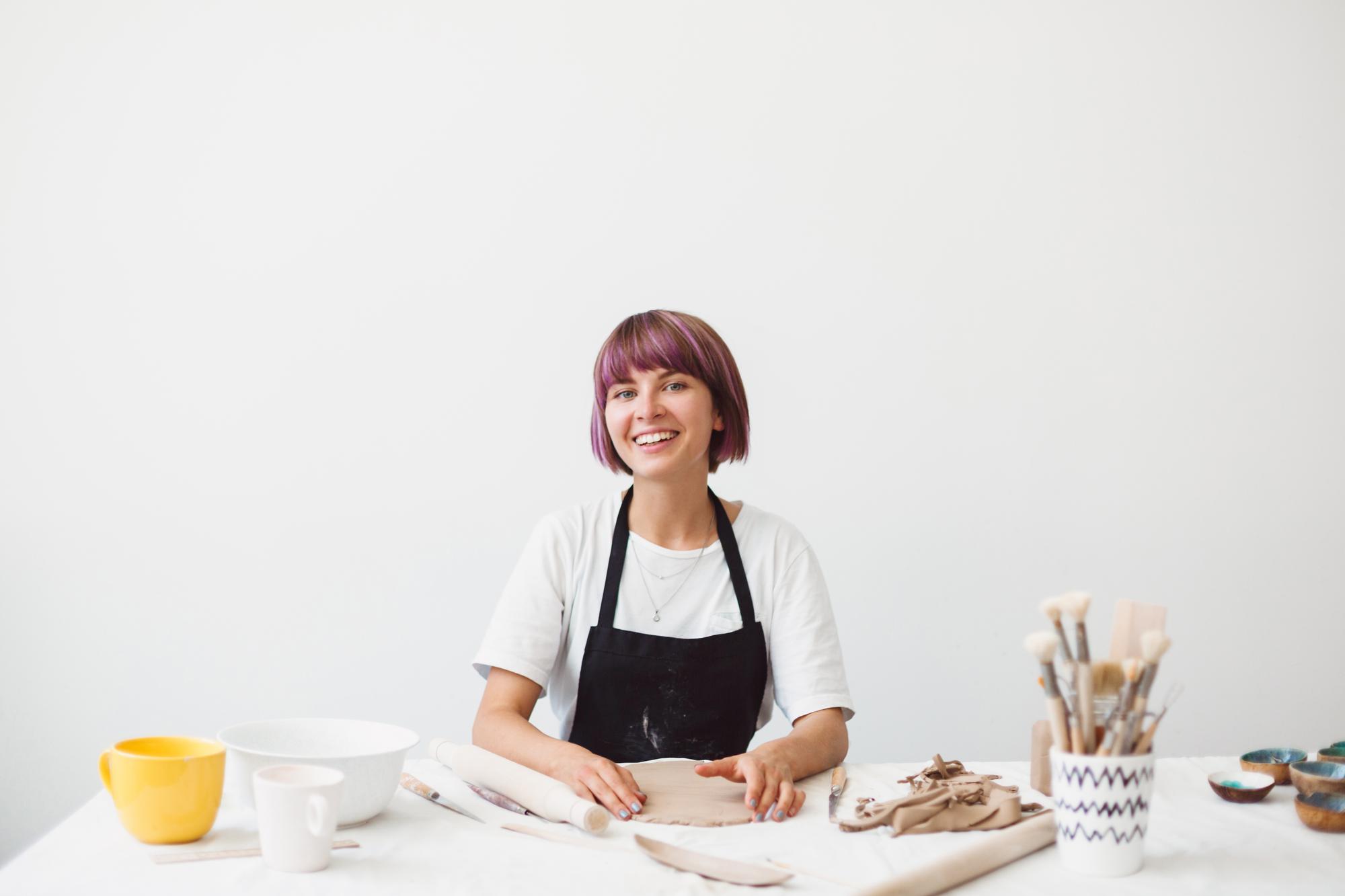 portrait of teaching assistant in kitchen